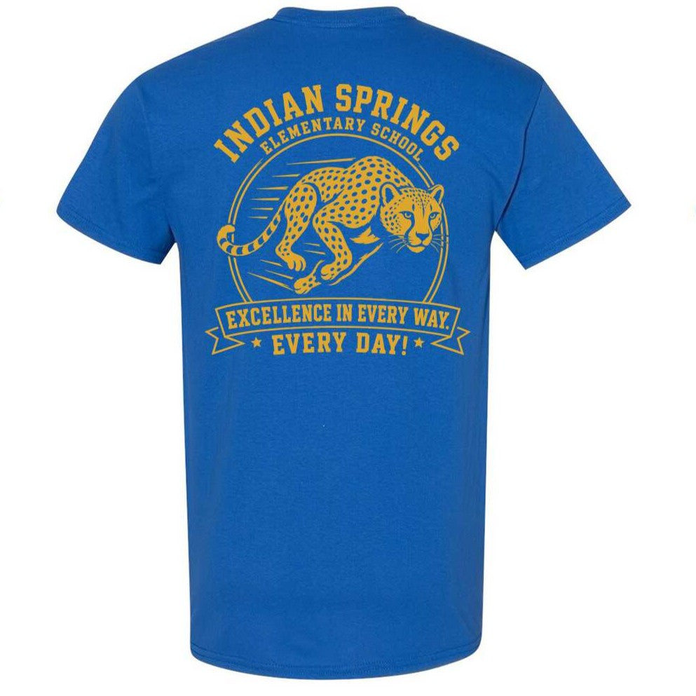 Indian Springs Blue Short Sleeve T-Shirt #1